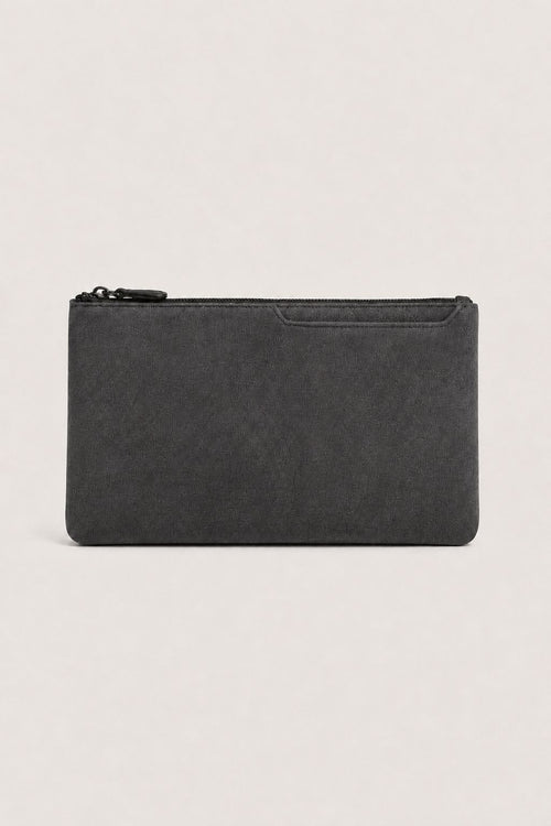 Alcantara Clutch Bag Dunkelgrau