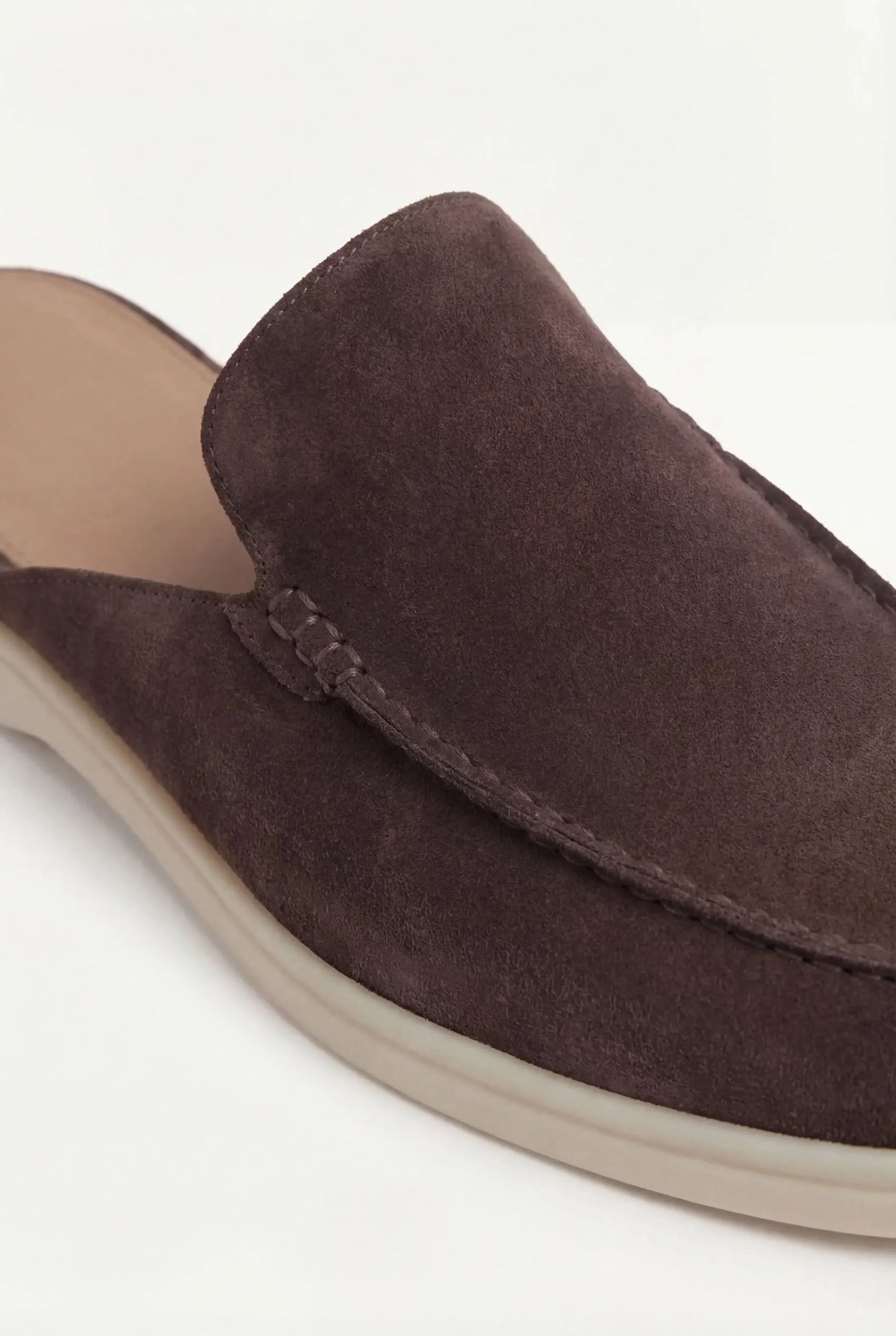 Braune Wildleder Yacht-Mule