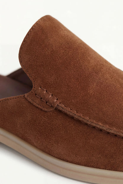 Bordeaux Suède Yacht Mule