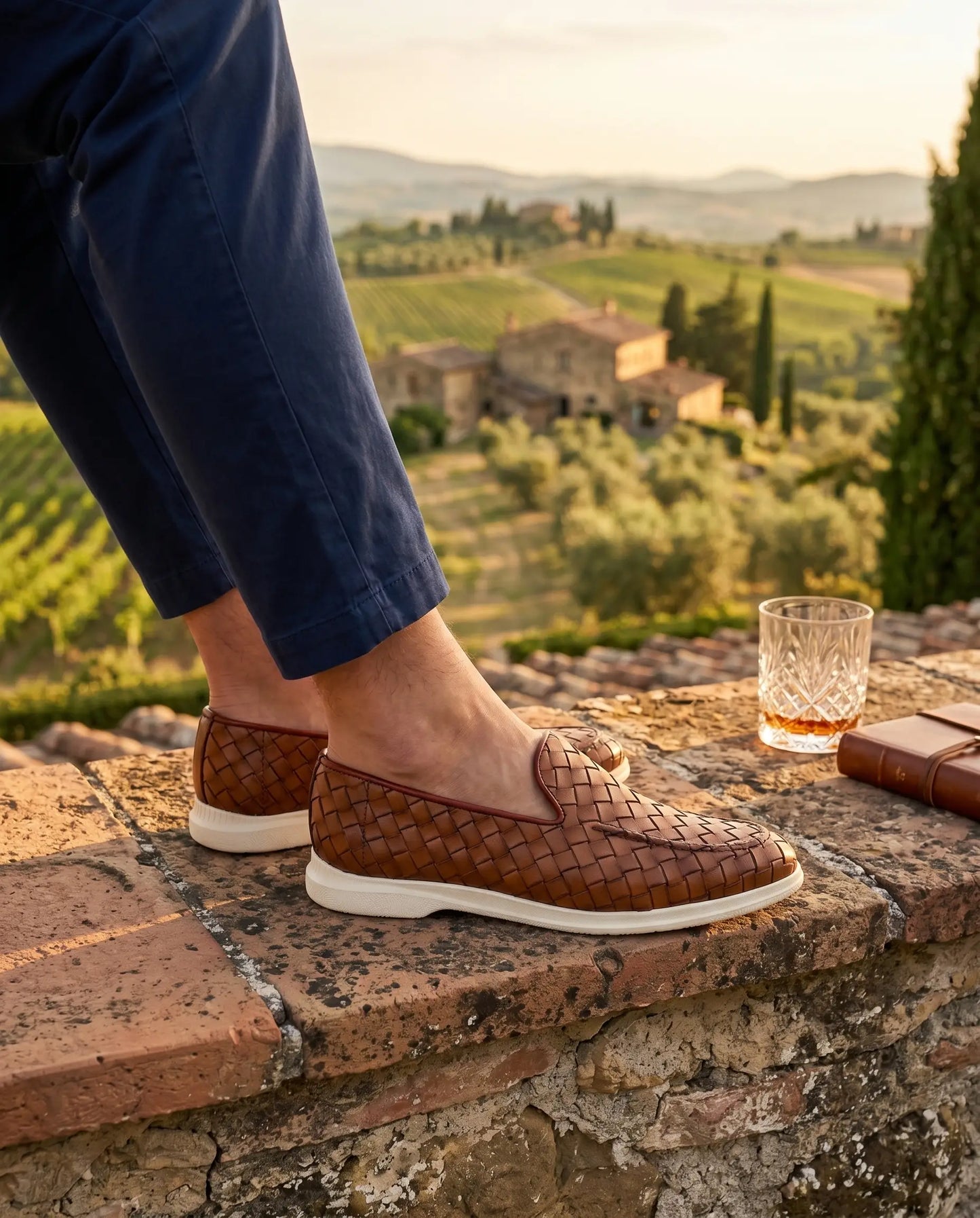 Sorrento Woven Loafer - Leder