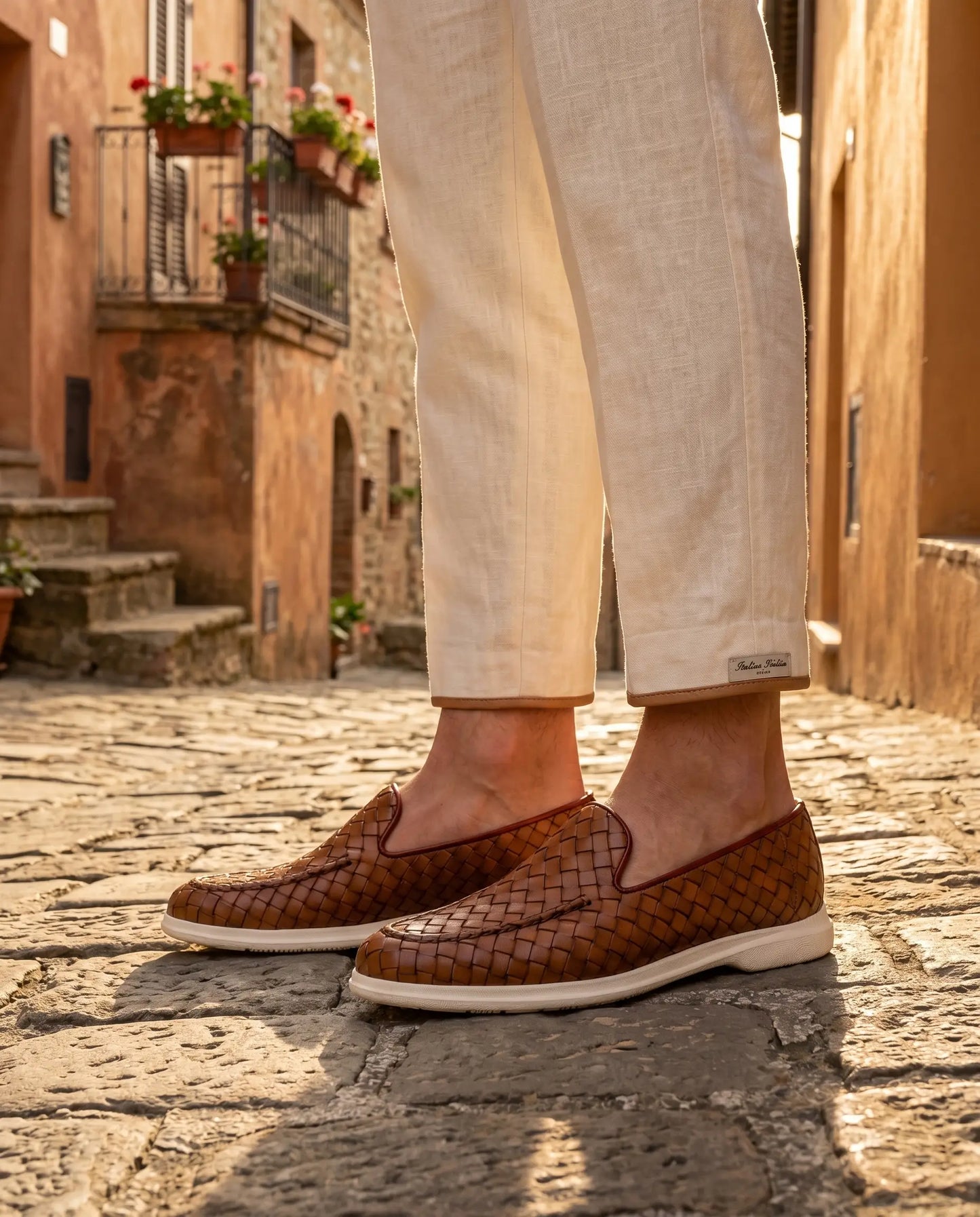 Sorrento Woven Loafer - Leder
