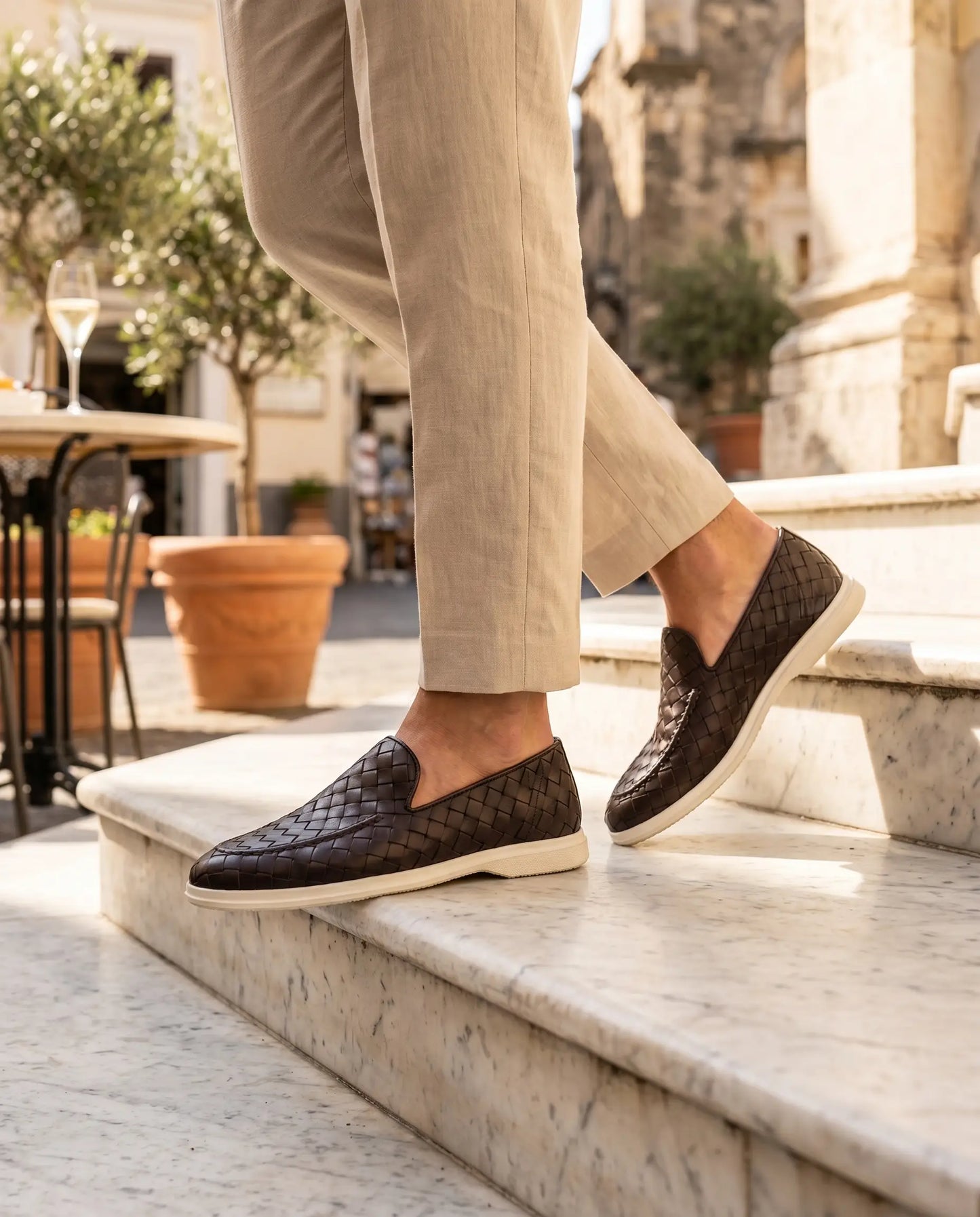 Sorrento Woven Loafer - Braun