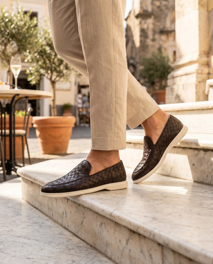 Sorrento Woven Loafer - Braun