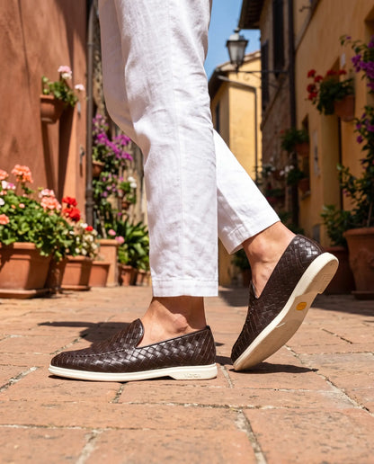 Sorrento Woven Loafer - Braun