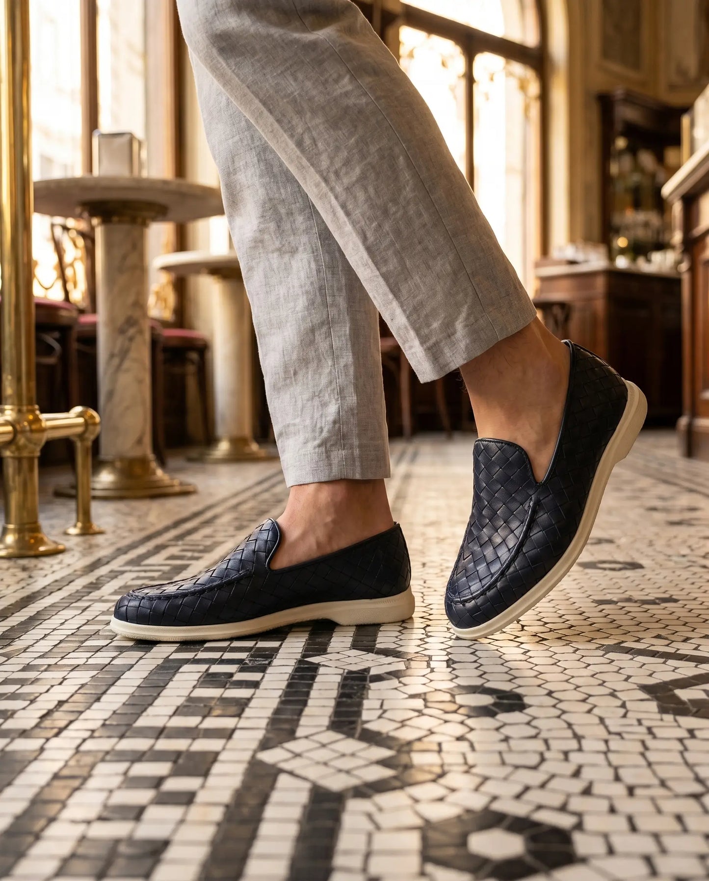 Sorrento Woven Loafer - Blau