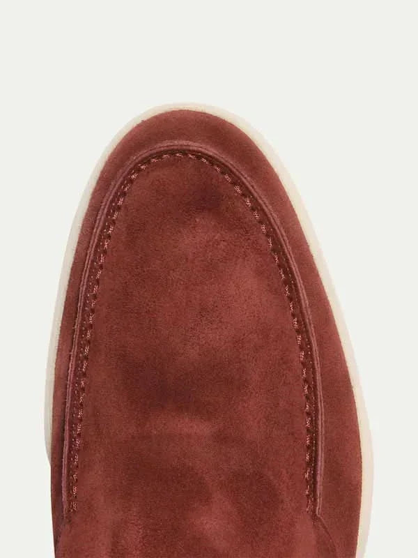 Klassischer Suède Loafer Bordeaux