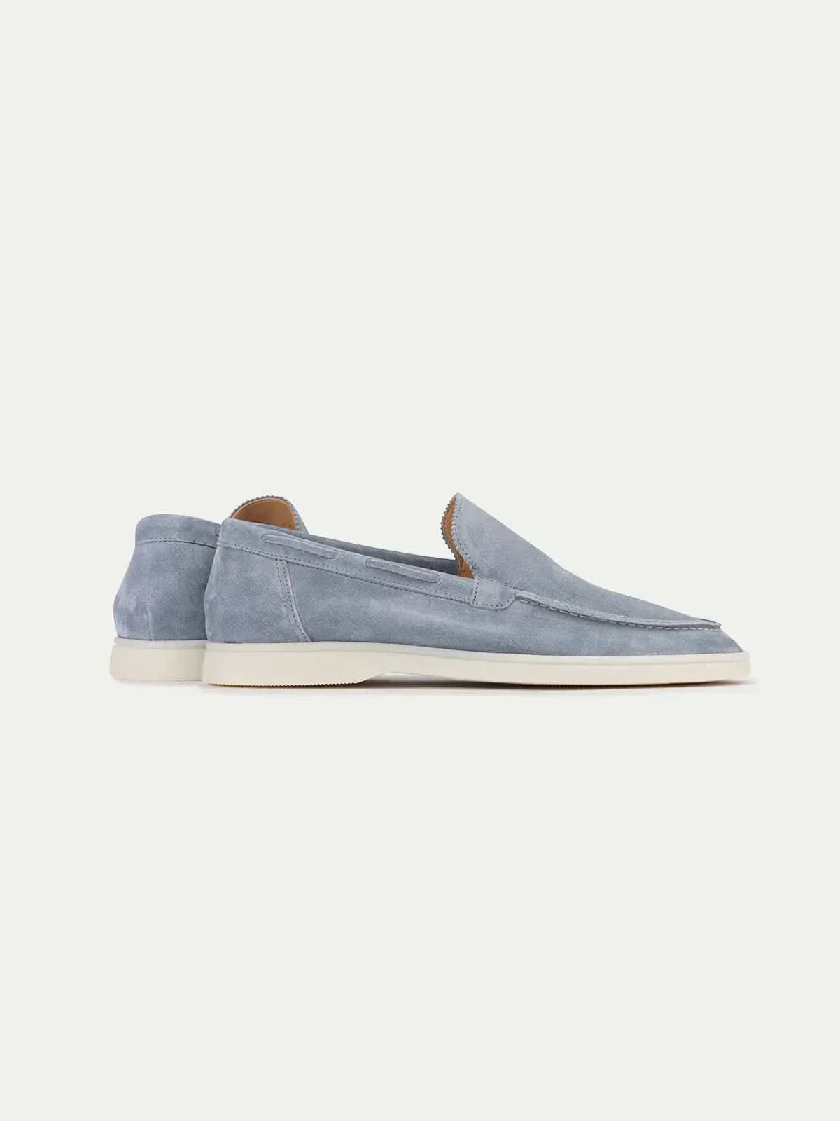 Klassischer Suède Loafer Baby Blau