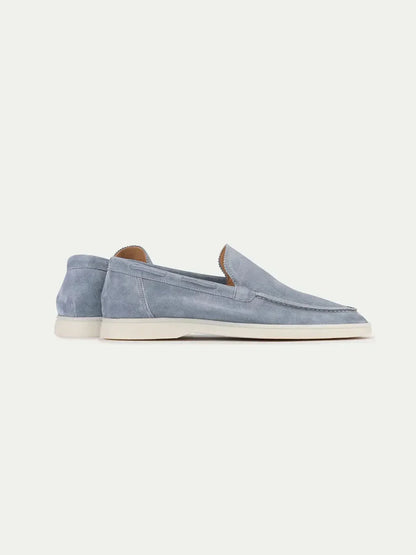 Klassischer Suède Loafer Baby Blau