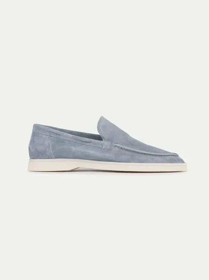 Klassischer Suède Loafer Baby Blau