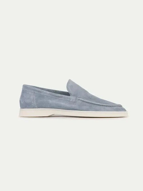 Klassischer Suède Loafer Baby Blau