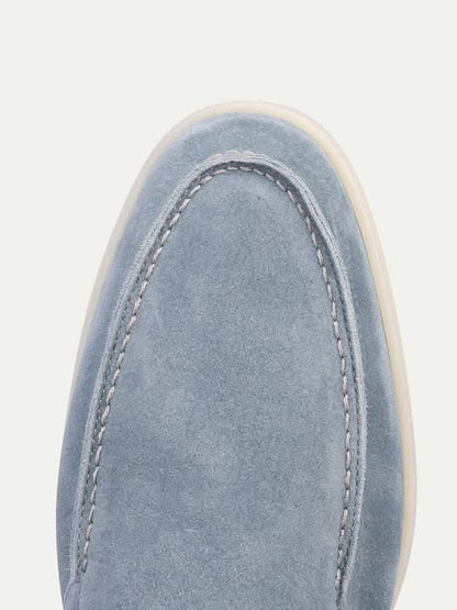 Klassischer Suède Loafer Baby Blau