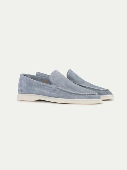 Klassischer Suède Loafer Baby Blau