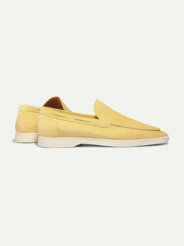 Klassischer Wildleder Slipper Zitrusgelb