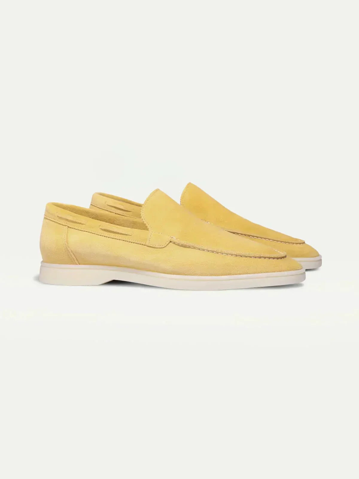 Klassischer Wildleder Slipper Zitrusgelb