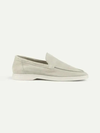 Klassischer Wildleder Slipper Creme