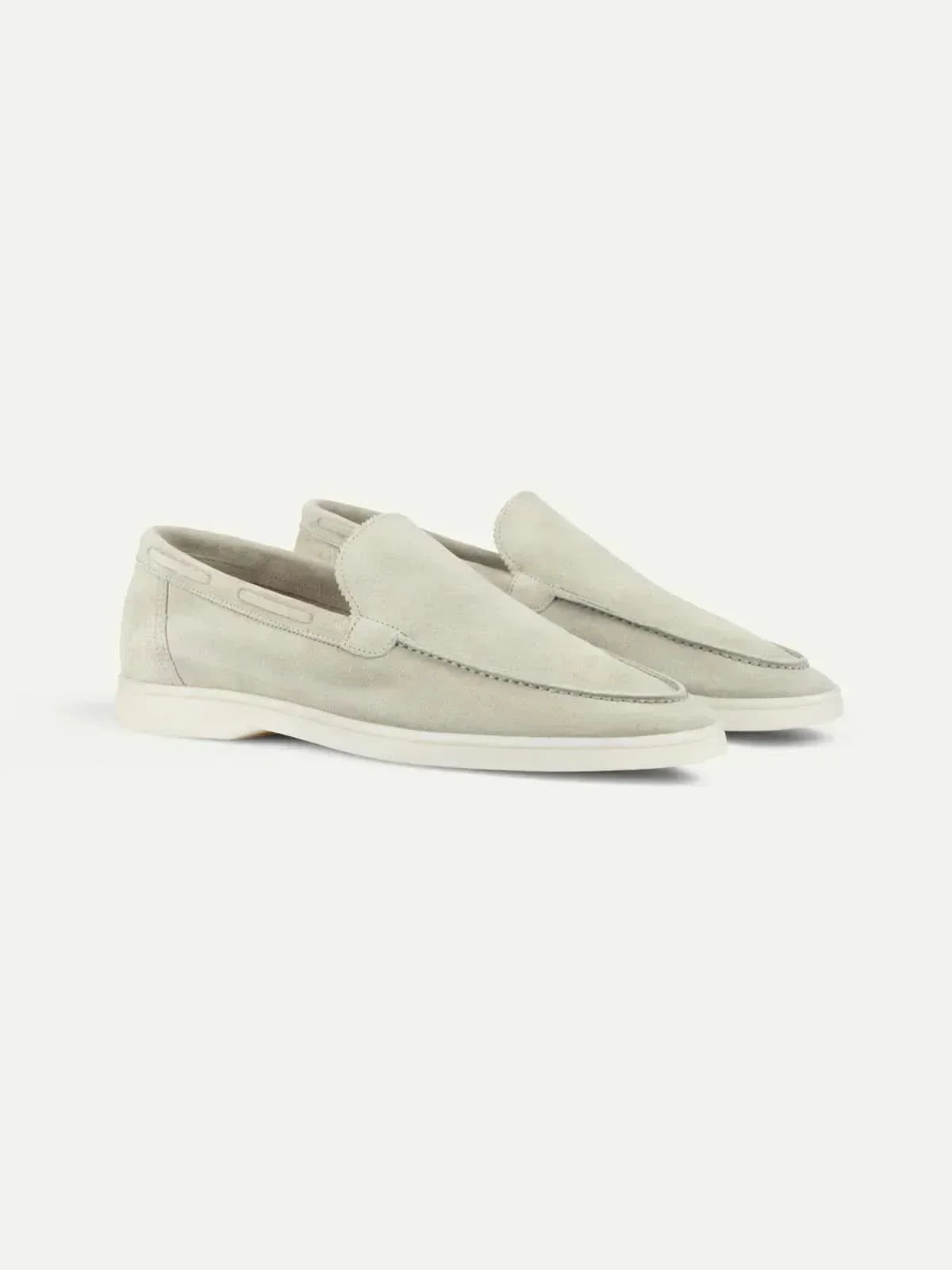 Klassischer Wildleder Slipper Creme
