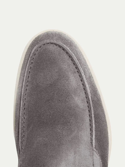 Klassischer Wildleder Slipper Grau