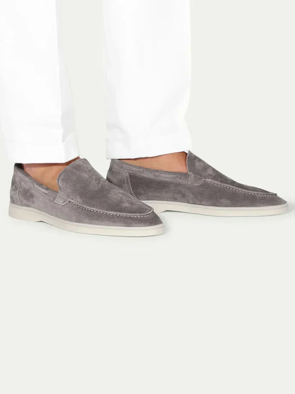 Klassischer Wildleder Slipper Grau