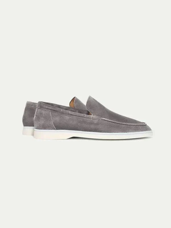Klassischer Wildleder Slipper Grau
