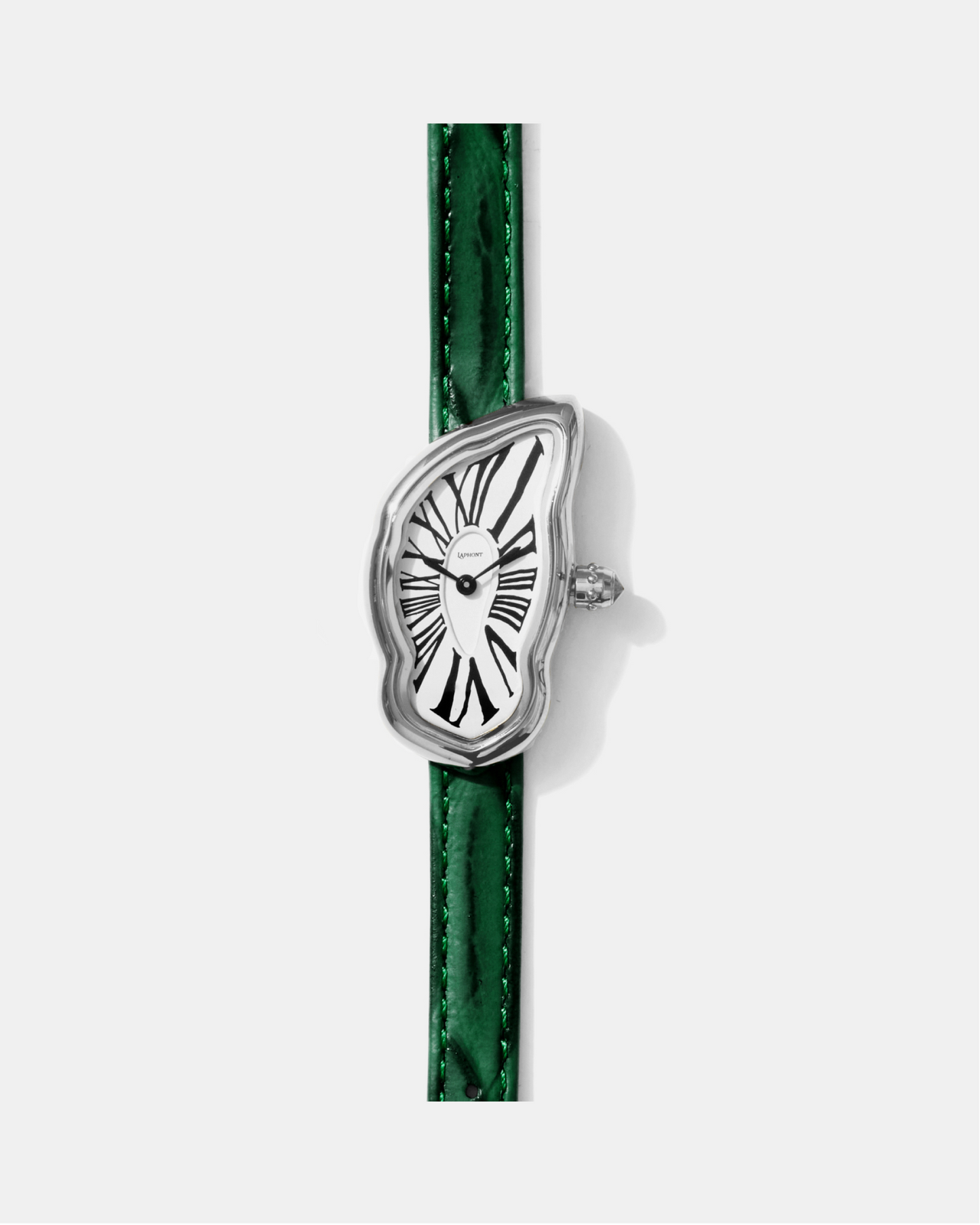 Schmelzende Uhr Klein Silber