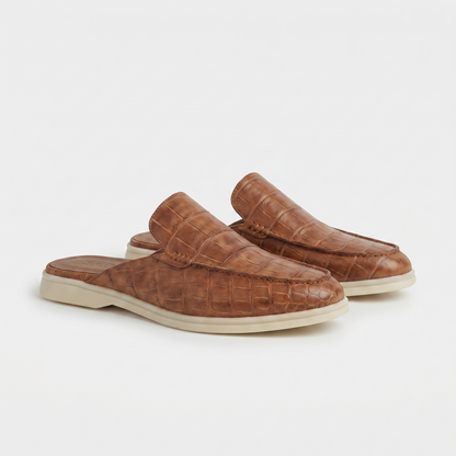 Tan Croco Mule Yacht | LIMITIERTE AUFLAGE