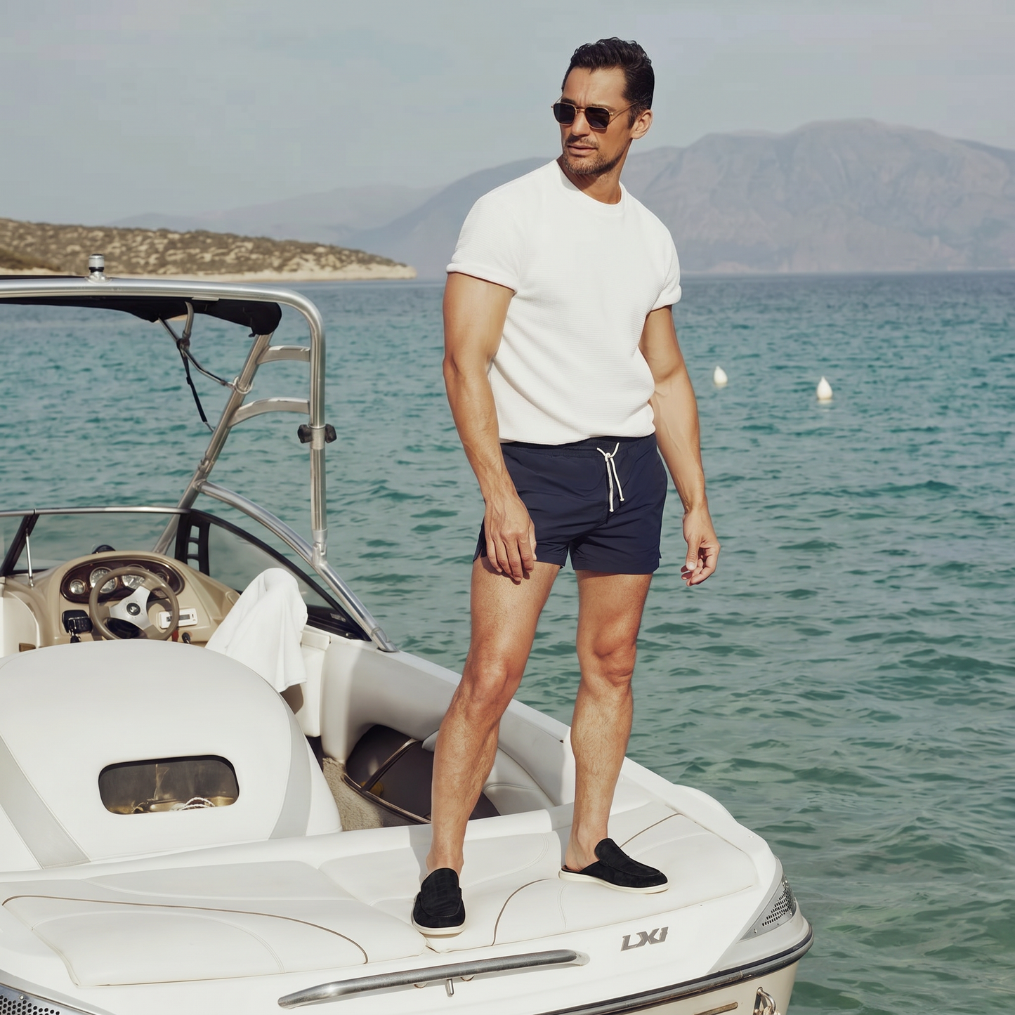 Schwarze Croco Mule Yacht | LIMITIERTE AUFLAGE